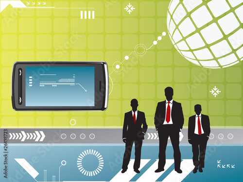 cell phone technological background