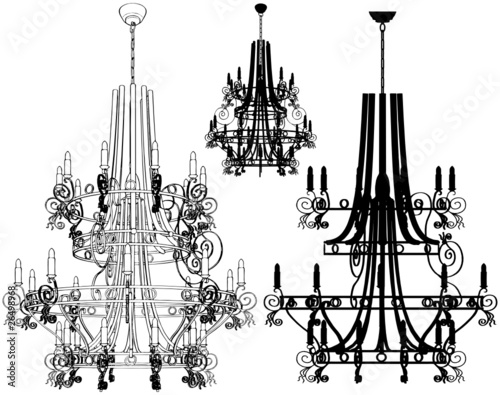 Luster Chandelier Vector 40