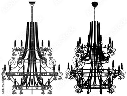 Luster Chandelier Vector 39