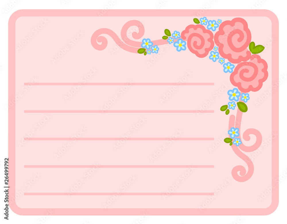 Vector valentine`s day frame with flowers for design