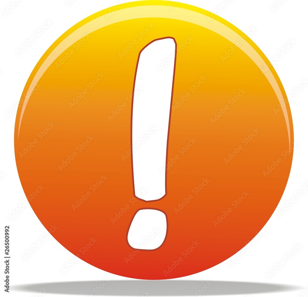 bouton exclamation