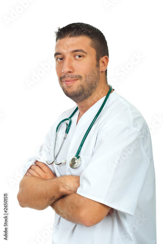 Friendly man healthcare worker