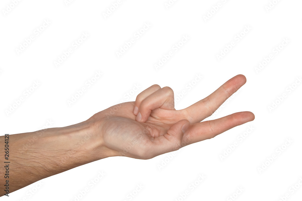 Counting man hand (1 to 5, Russian style) Counting man hand (1 to 5, Russian style)