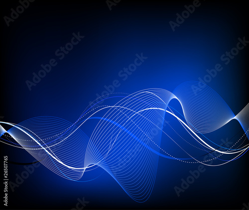 Vector blue abstract composition