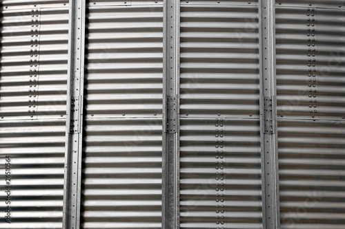 silo corrugated steel sheet background