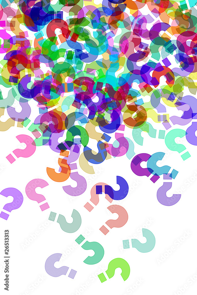 question marks background