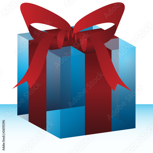 Glass Gift Bow Box