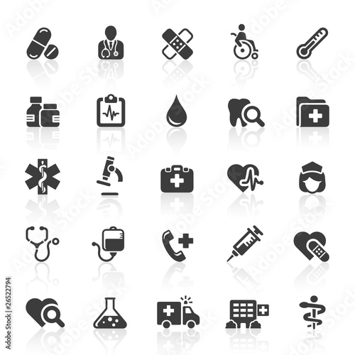 Black Web Icons - Medicine & Health
