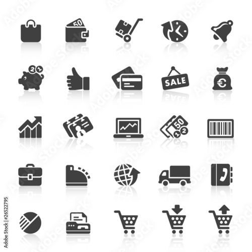 Black Web  Icons -  Shopping & Business photo