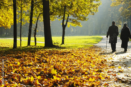 pensioners walking
