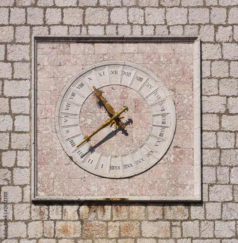 Old clock on the wall