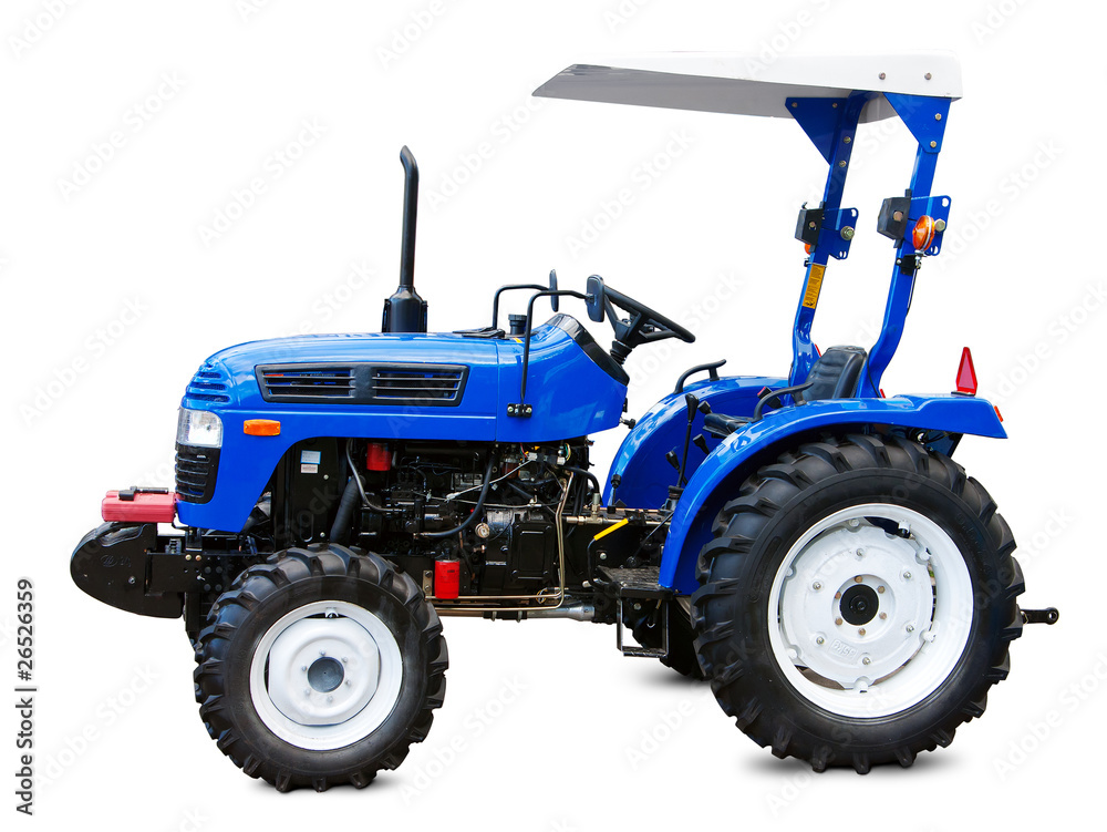 Obraz premium Small tractor isolated. Clipping path included.