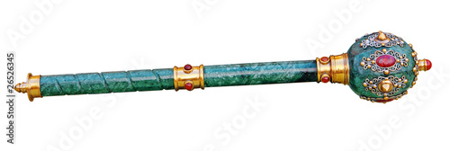 Scepter (mace) isolated, Clipping path included. photo