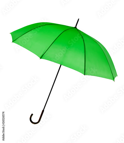 Green umbrella - isolated