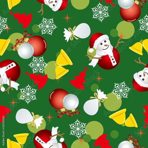 Abstract seamless christmas pattern