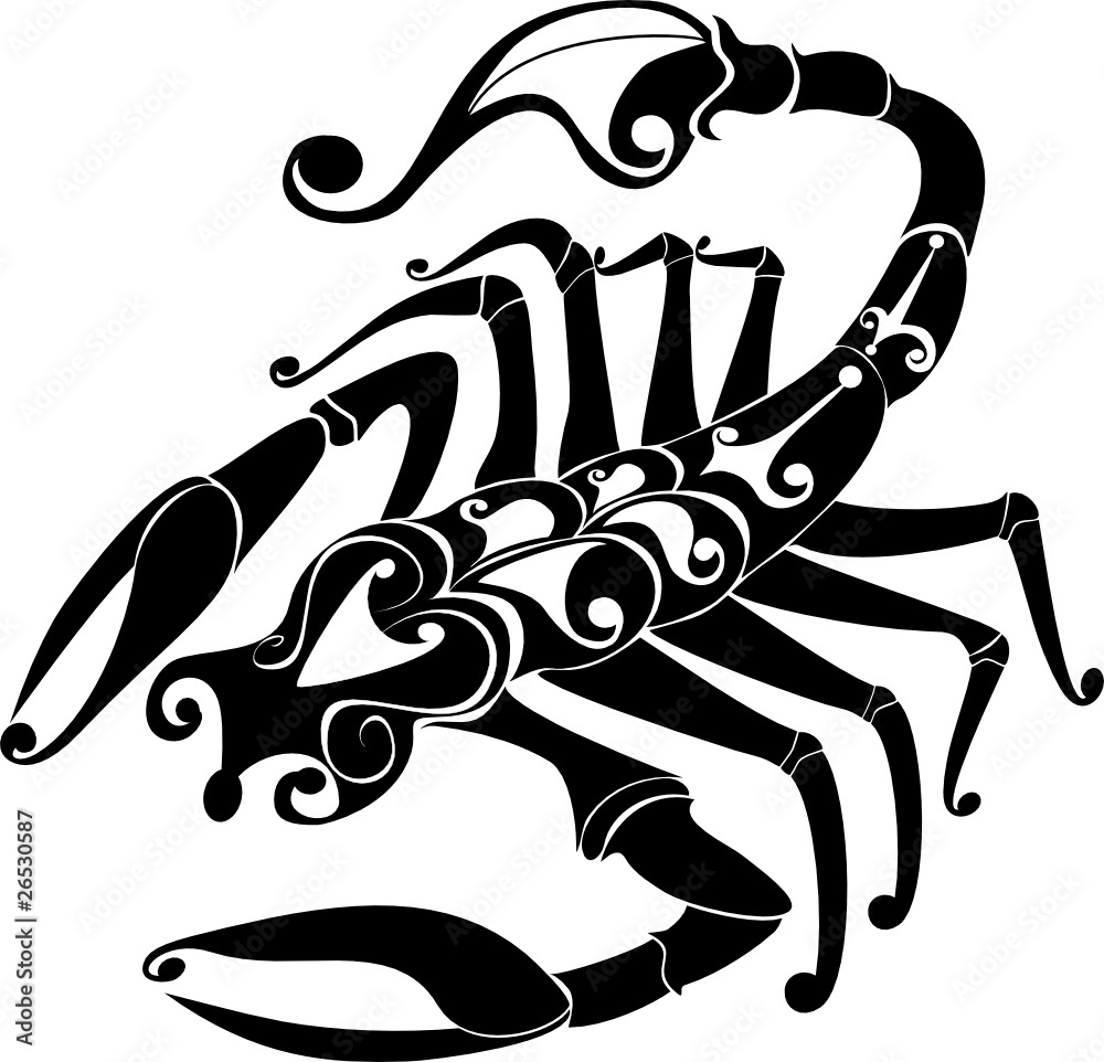 Astrology Sign Scorpio Vector Zodiac Stock Vector Adobe Stock