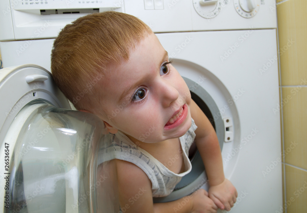 small boy from washer small boy from washer
