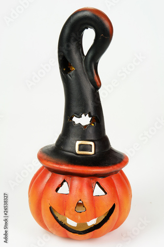 zucca halloween con cappello