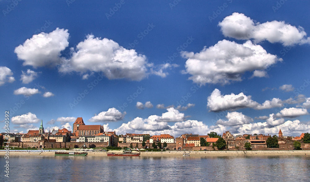 Obraz premium Panorama of Toruń (Poland)