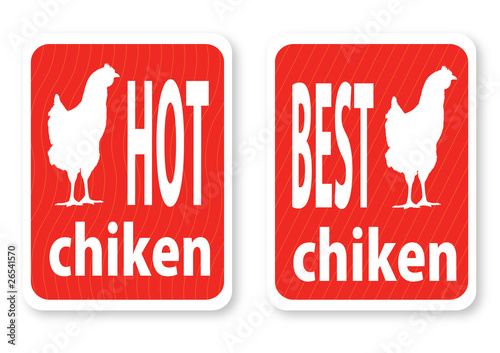 Illustration of a hot hen with the text
