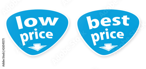 Vector buttons with the text of sales