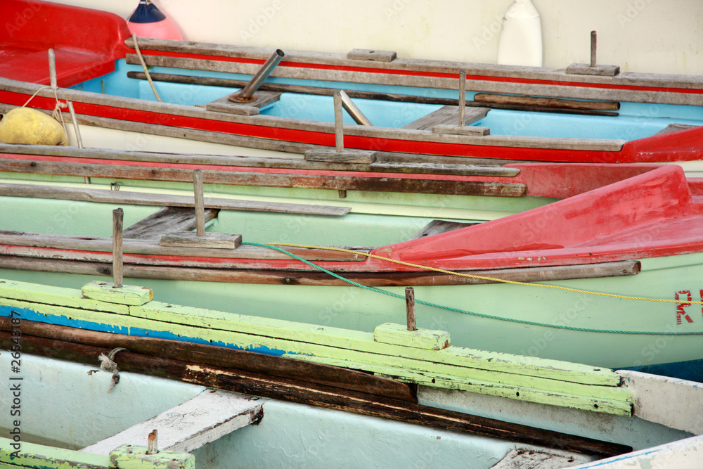 barques de pêche, port de Sainte Rose, Ile de la Réunion Stock Photo |  Adobe Stock