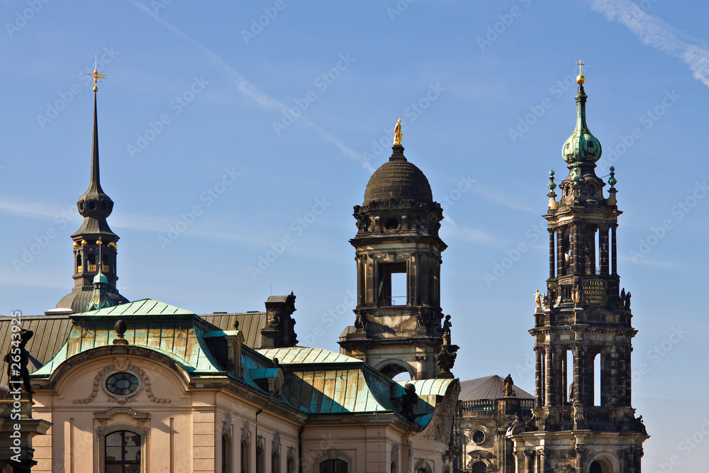 Kirchtürme in Dresden.