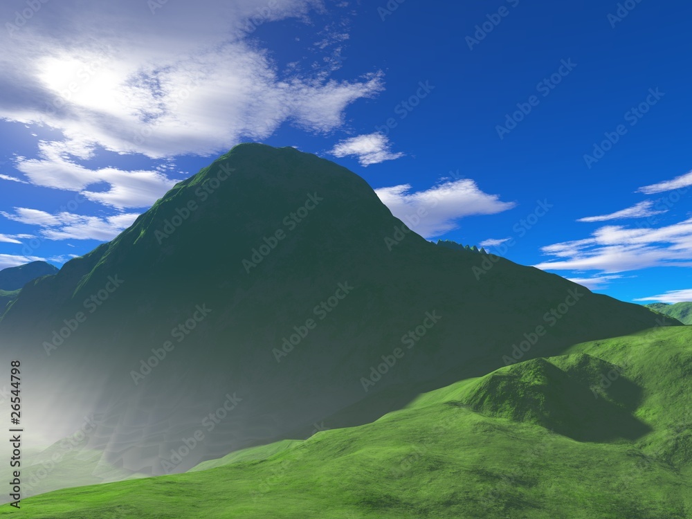 Fototapeta premium Nebel im Gebirge