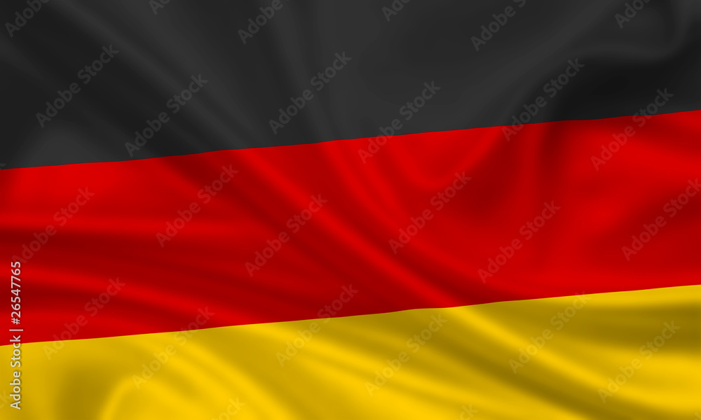 Deutschland Fahne Flagge / Germany flag Stock Illustration
