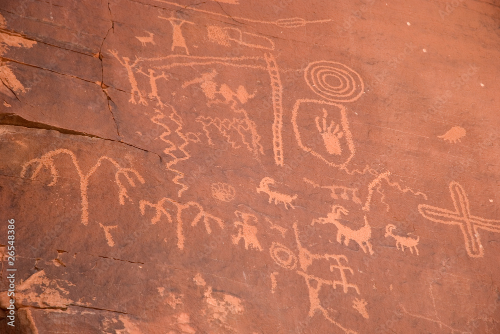 Obraz premium Petroglyphs