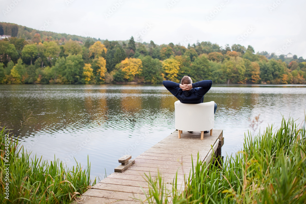 Obraz premium auszeit am see