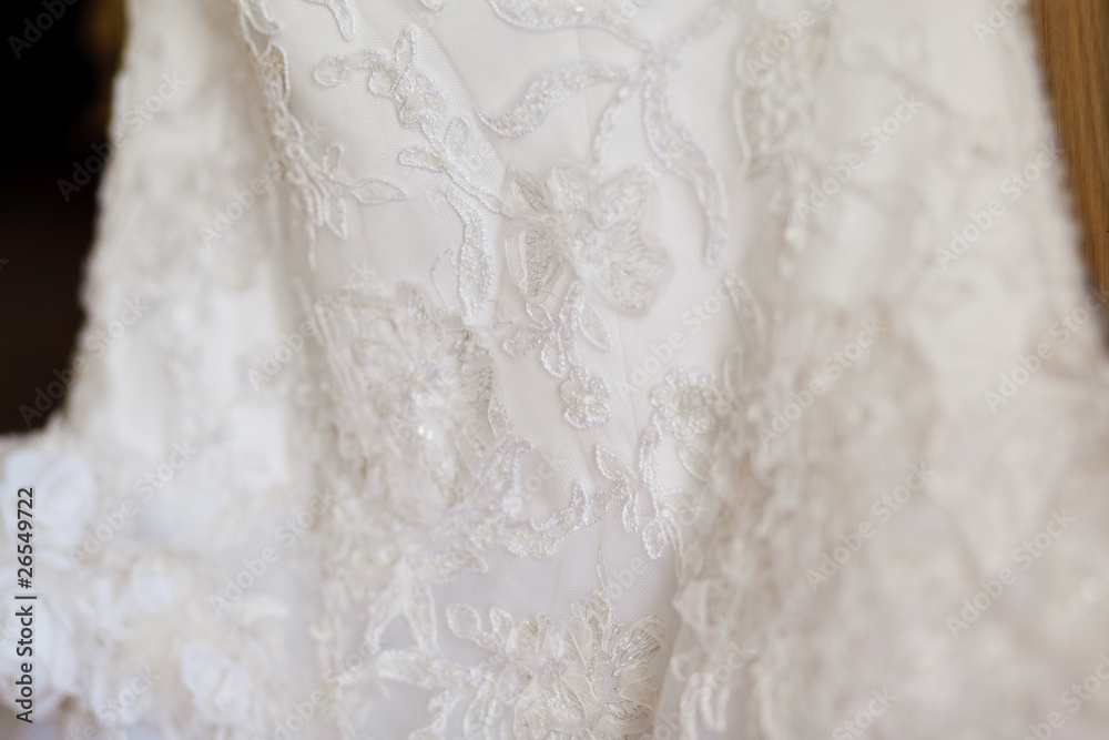 Obraz premium Image of front of bride in wedding dress