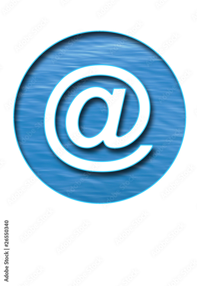 arobase bleu creux arobase bleu creux