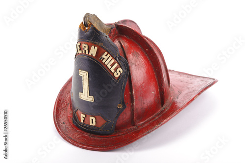 Antique fire helmet
