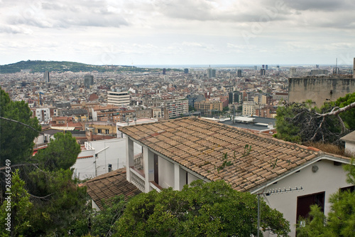 Aerial view of Barcelona