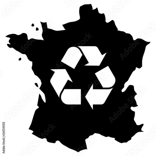 France recyclage noir simple