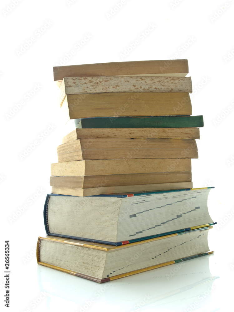 Stack of used books