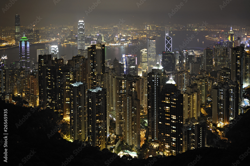 Obraz premium Hong Kongs Skyline