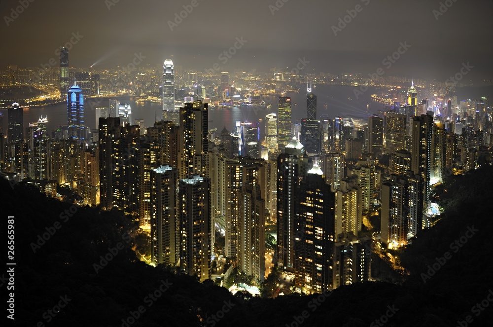 Fototapeta premium Hong Kongs Skyline
