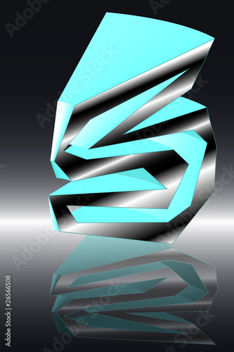 Buchstabe S- leuchtend