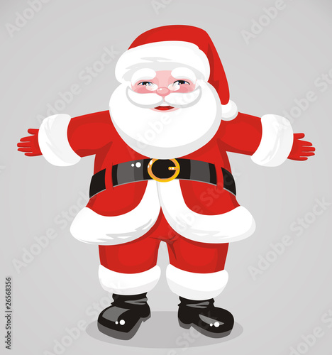 jovial Santa Claus in full growth