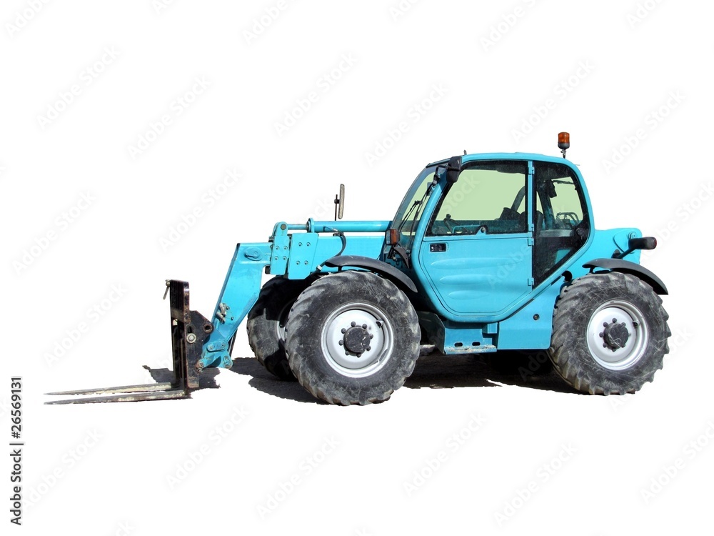 Fototapeta premium Chariot élévateur à mât télescopique