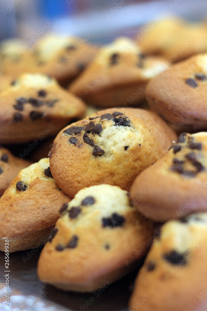 madeleines aux pépites de chocolat