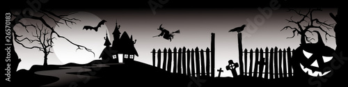 Halloween Panorama - Banner