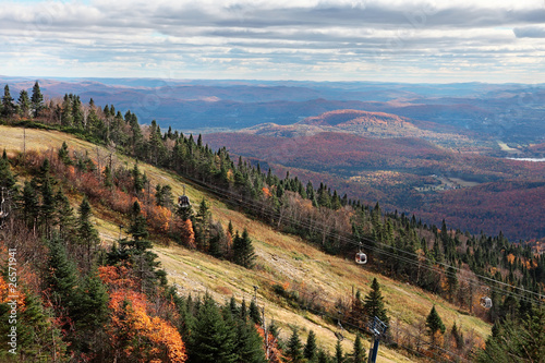 Fall Season on top of Mont-Tremblant, Quebec, Canada