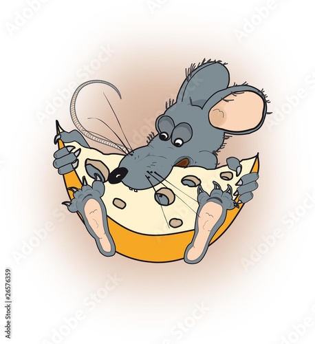 mouse with cheese