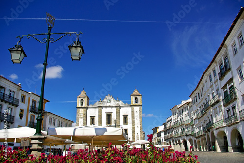 Giraldo square, Evora in Portugal. photo