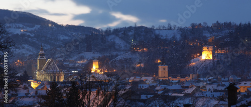 Old city view, Brasov, Romania