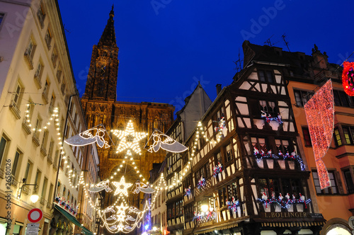 Christmas illuminations in Strasbourg, France