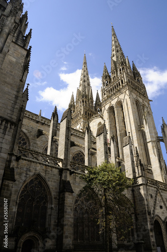 Cathedral of Quimper in Brittany, France